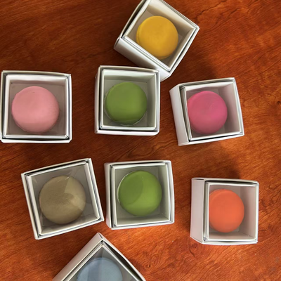 Eco-vriendelijke doorzichtige macaron verpakkingsbak aanpasbaar voor chocolade en brood