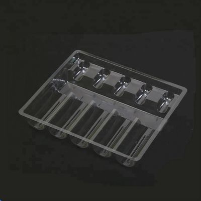Transparante Thermoformed 5pcs-Blaar Plastic Ampul Tray For Shipping