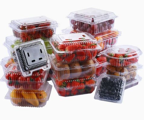 Op maat gemaakte PET-verpakkingsdoos voor gerecycleerde tomaten met warmteverzegeling voor perfecte bescherming