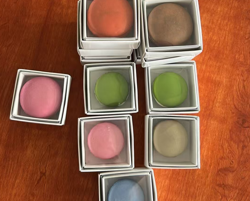 Milieuvriendelijke Macaron-plastic lade met op maat gemaakte bedrukking en transparant ontwerp voor voedselverpakkingen